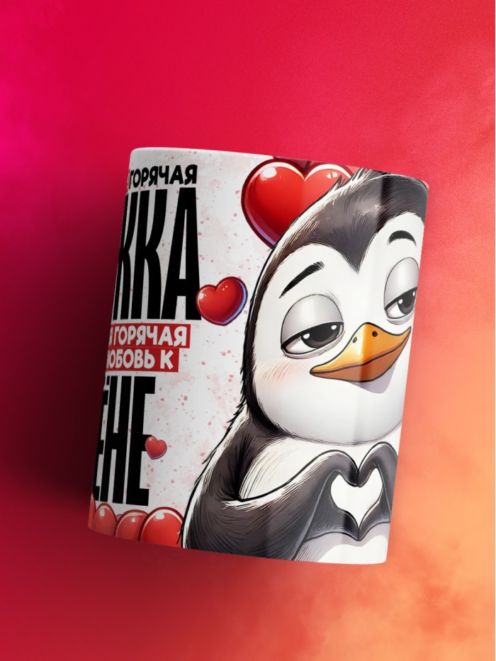 Горячая кружка на 14 февраля Алёне  Жуковский
