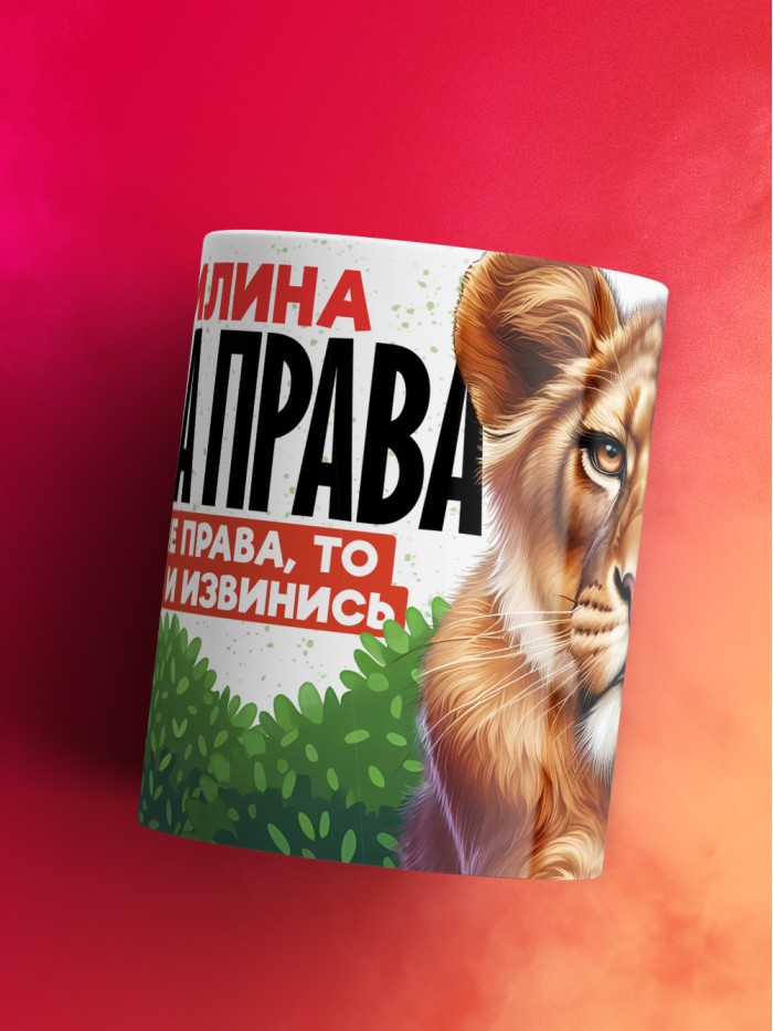 Кружка Василина всегда права  Жуковский