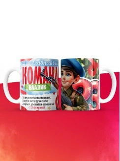 Кружка главный в семье командир Владик